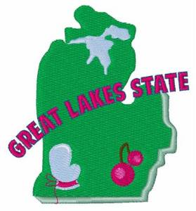 Picture of Great Lakes State Machine Embroidery Design