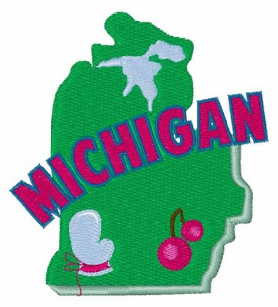Picture of Michigan Machine Embroidery Design
