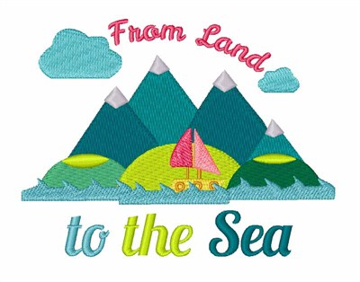 To The Sea Machine Embroidery Design