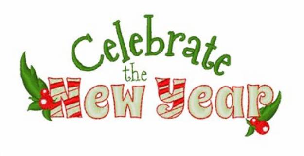 Picture of Celebrate New Year Machine Embroidery Design