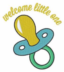 Picture of Welcome Little One Machine Embroidery Design