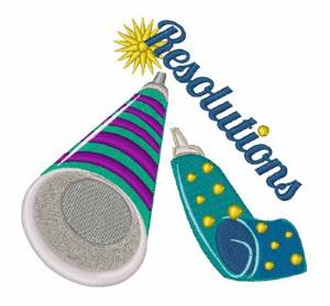 Picture of Resolutions Machine Embroidery Design