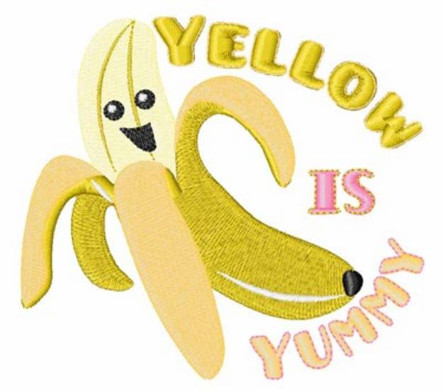 Picture of Yellow Is Yummy Machine Embroidery Design