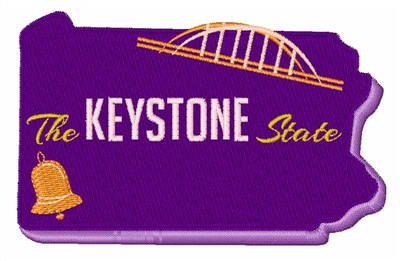 Keystone State Machine Embroidery Design