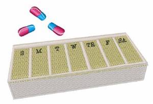 Picture of Pill Box Machine Embroidery Design