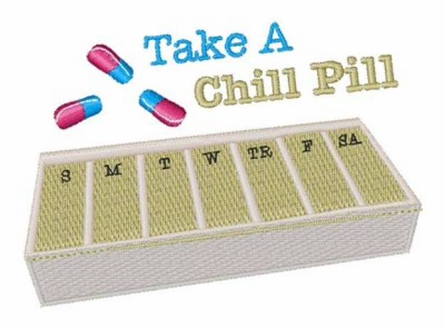 Picture of Chill Pill Machine Embroidery Design