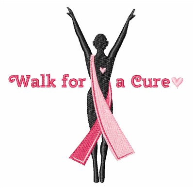 Walk For Cure Machine Embroidery Design