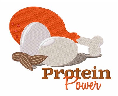 Protein Power Machine Embroidery Design