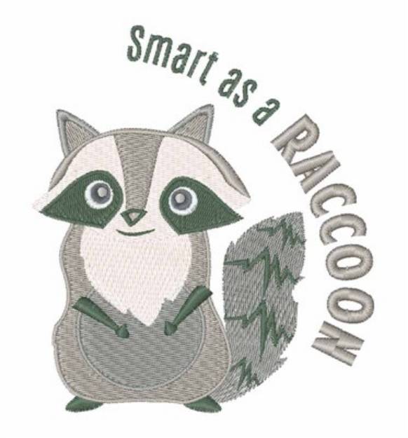 Picture of Smart Raccoon Machine Embroidery Design