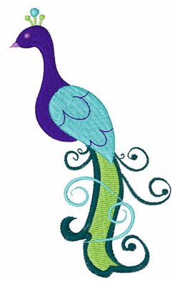 The Proud Peacock Machine Embroidery Design