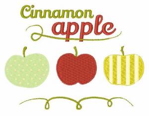 Picture of Cinnamon Apple Machine Embroidery Design