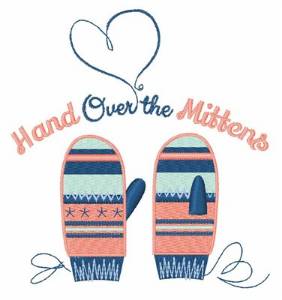 Picture of Hand Out The Mittens Machine Embroidery Design
