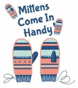Picture of Mittens Come In Handy Machine Embroidery Design