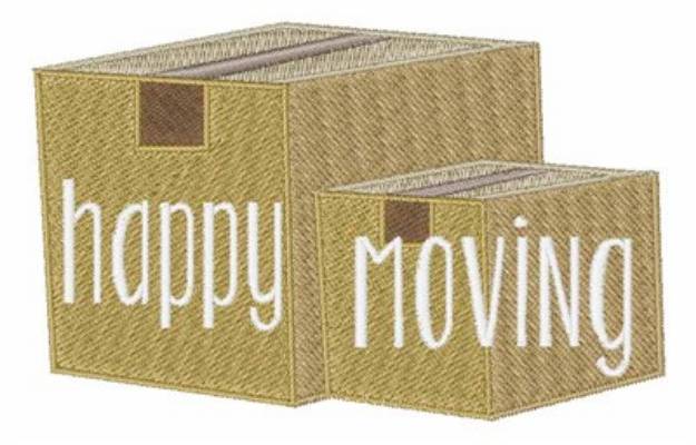 Picture of Happy Moving Machine Embroidery Design