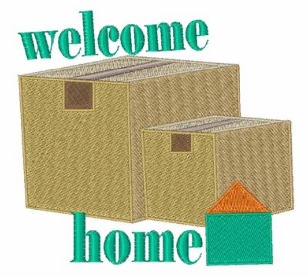 Picture of Welcome Home Boxes Machine Embroidery Design