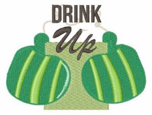 Picture of Drink Up Machine Embroidery Design