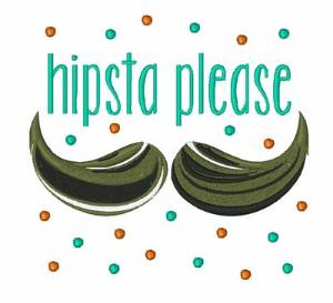 Picture of Hipsta Please Machine Embroidery Design