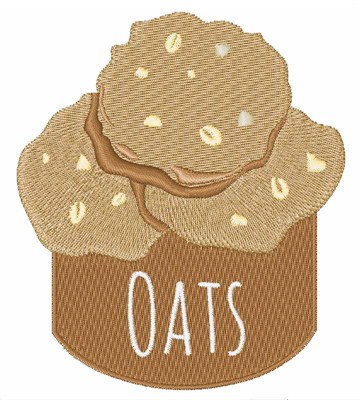 Oats Cookies Machine Embroidery Design