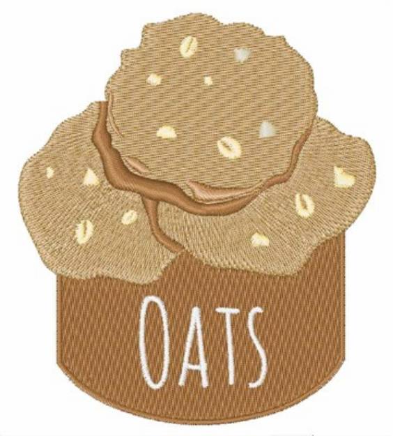 Picture of Oats Cookies Machine Embroidery Design