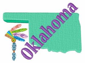 Picture of Oklahoma Machine Embroidery Design