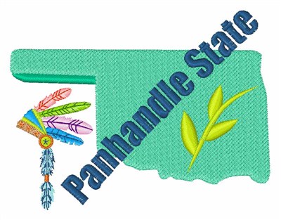 Panhandle State Machine Embroidery Design