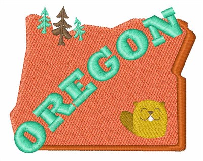 Oregon Machine Embroidery Design