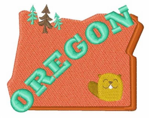 Picture of Oregon Machine Embroidery Design