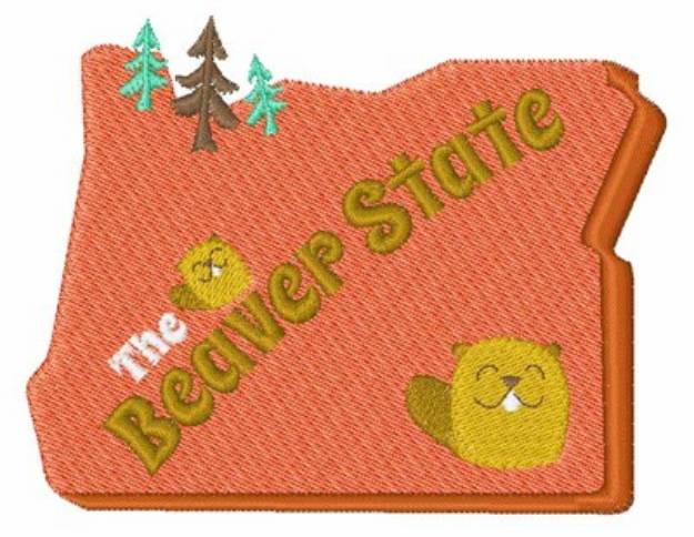 Picture of The Beaver State Machine Embroidery Design