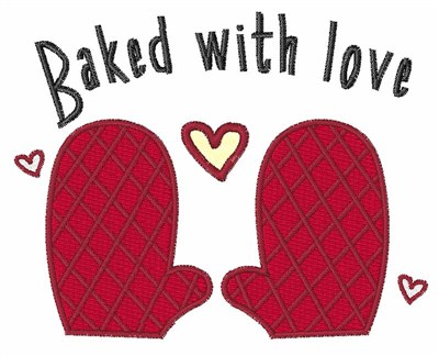 Baked With Love Machine Embroidery Design