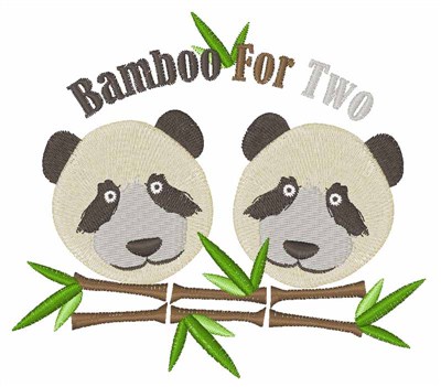 Bamboo For Two Machine Embroidery Design