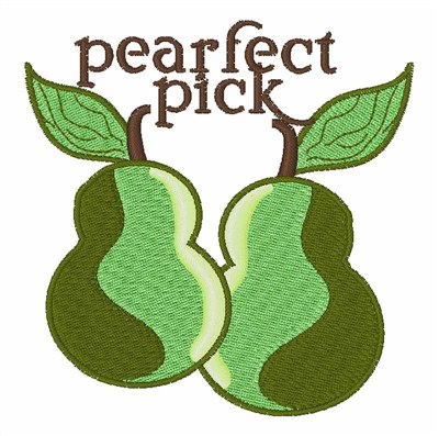Pearfect Pick Machine Embroidery Design