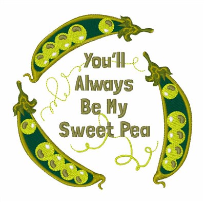 My Sweet Pea Machine Embroidery Design