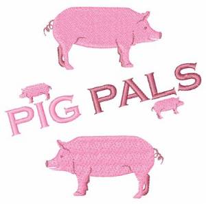 Picture of Pig Pals Machine Embroidery Design