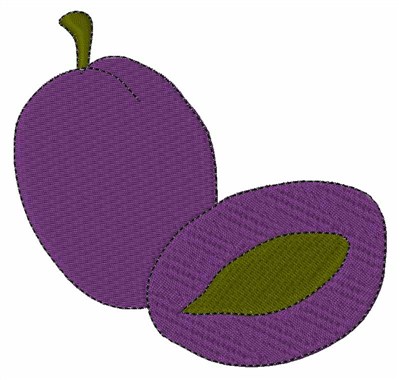 Juicy Plums Machine Embroidery Design