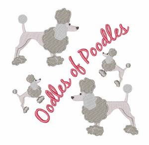 Picture of Oodles Of Poodles Machine Embroidery Design