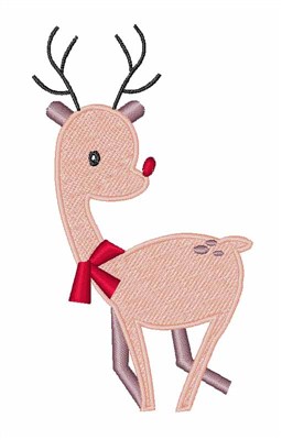 Christmas Reindeer Machine Embroidery Design
