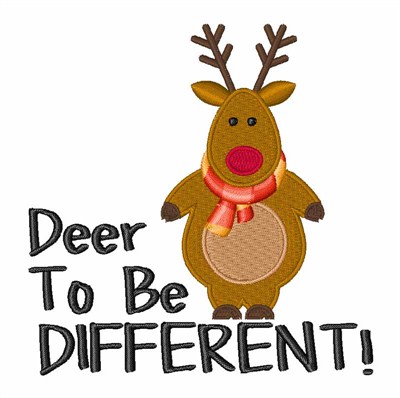 Deer To Be Different! Machine Embroidery Design