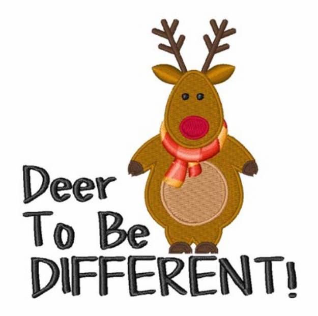 Picture of Deer To Be Different! Machine Embroidery Design