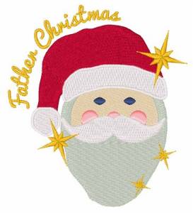 Picture of Father Christmas Machine Embroidery Design