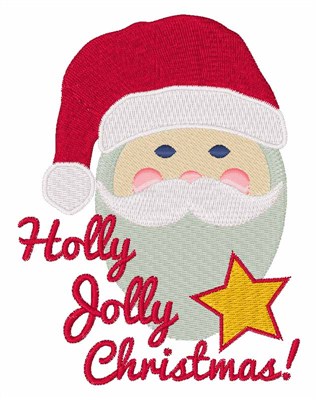 Holly Jolly Christmas! Machine Embroidery Design