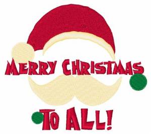 Picture of Merry Christmas To All! Machine Embroidery Design
