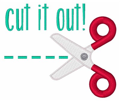 Cut It Out! Machine Embroidery Design