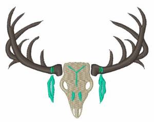 Picture of Deer Skull Machine Embroidery Design
