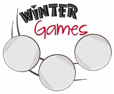 Winter Games Machine Embroidery Design