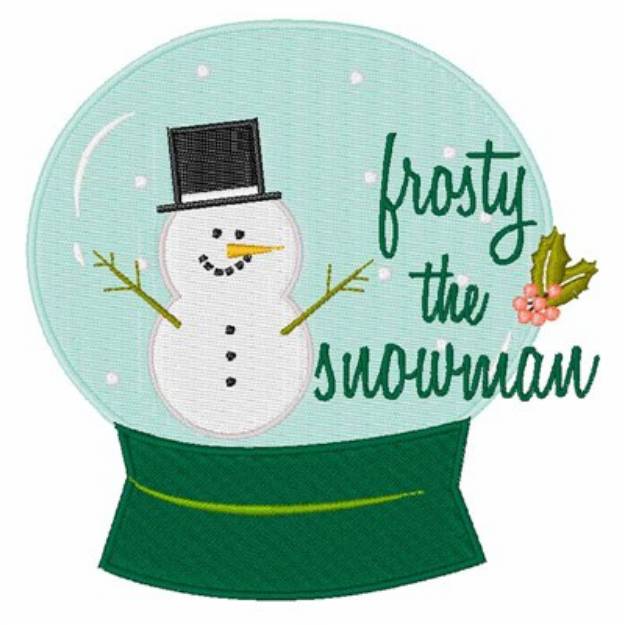 Picture of Frosty The Snowman Machine Embroidery Design
