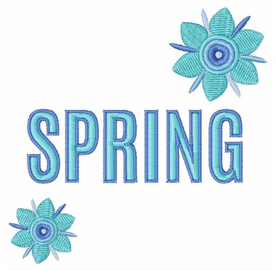 Spring Machine Embroidery Design