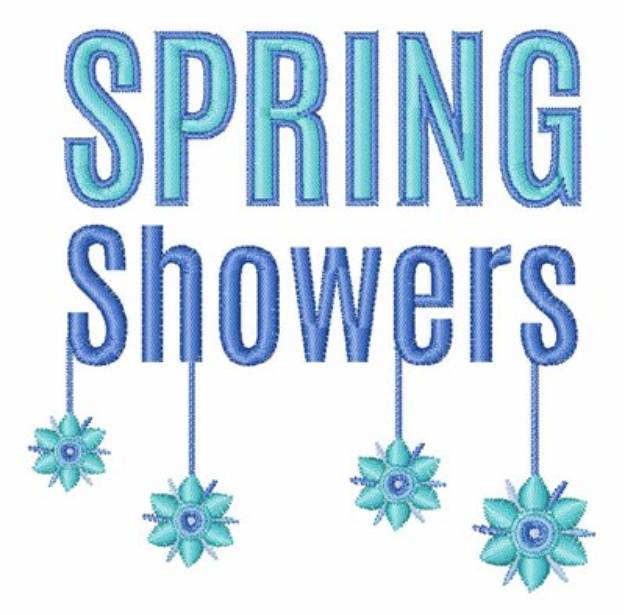 Picture of Spring Showers Machine Embroidery Design