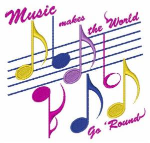 Picture of World Of Music Machine Embroidery Design