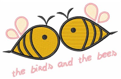 Birds And The Bees Machine Embroidery Design