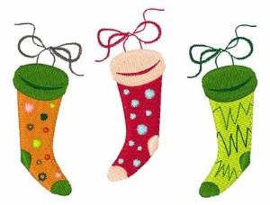 Picture of Christmas Stockings Machine Embroidery Design